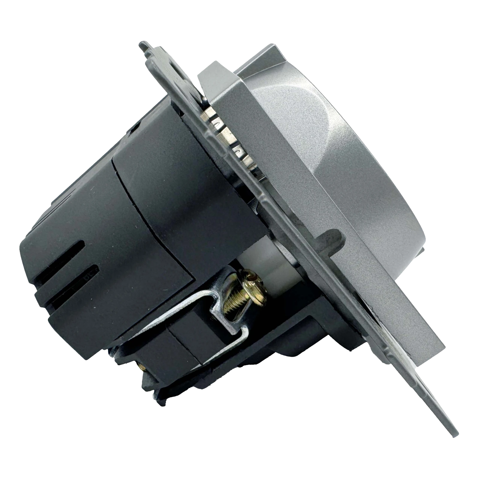 Розетка 1-я с/з с шторками с USB и TYPE C (5В, 2.1А) серая