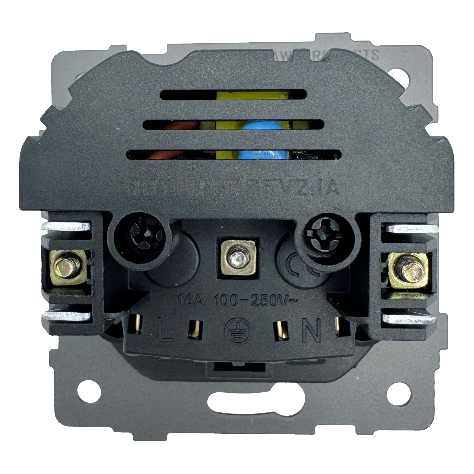 Розетка 1-я с/з с шторками с USB и TYPE C (5В, 2.1А) серая