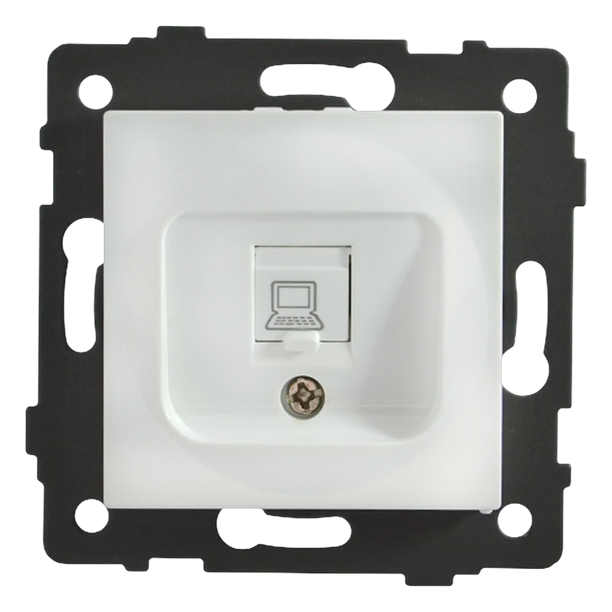 Розетка RJ45 (cat 5e) 1-я белая