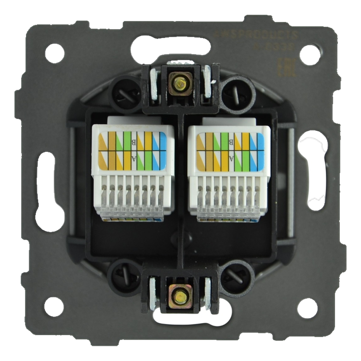 Розетка RJ45 () 2-я чёрная
