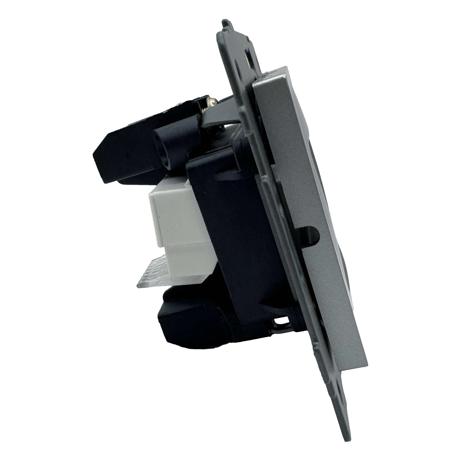 Розетка RJ45 + TV серая
