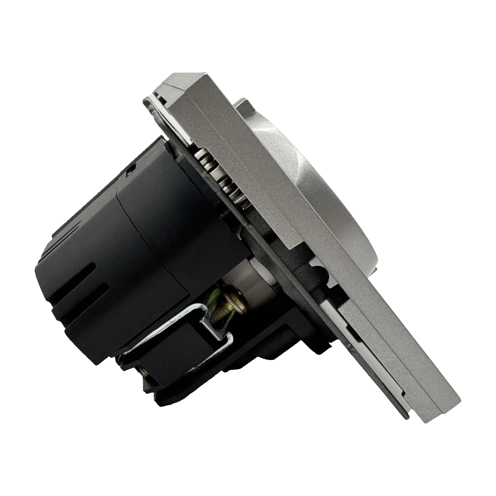 Розетка 1-я с/з с шторками с USB и TYPE C (5В, 2.1А) серая
