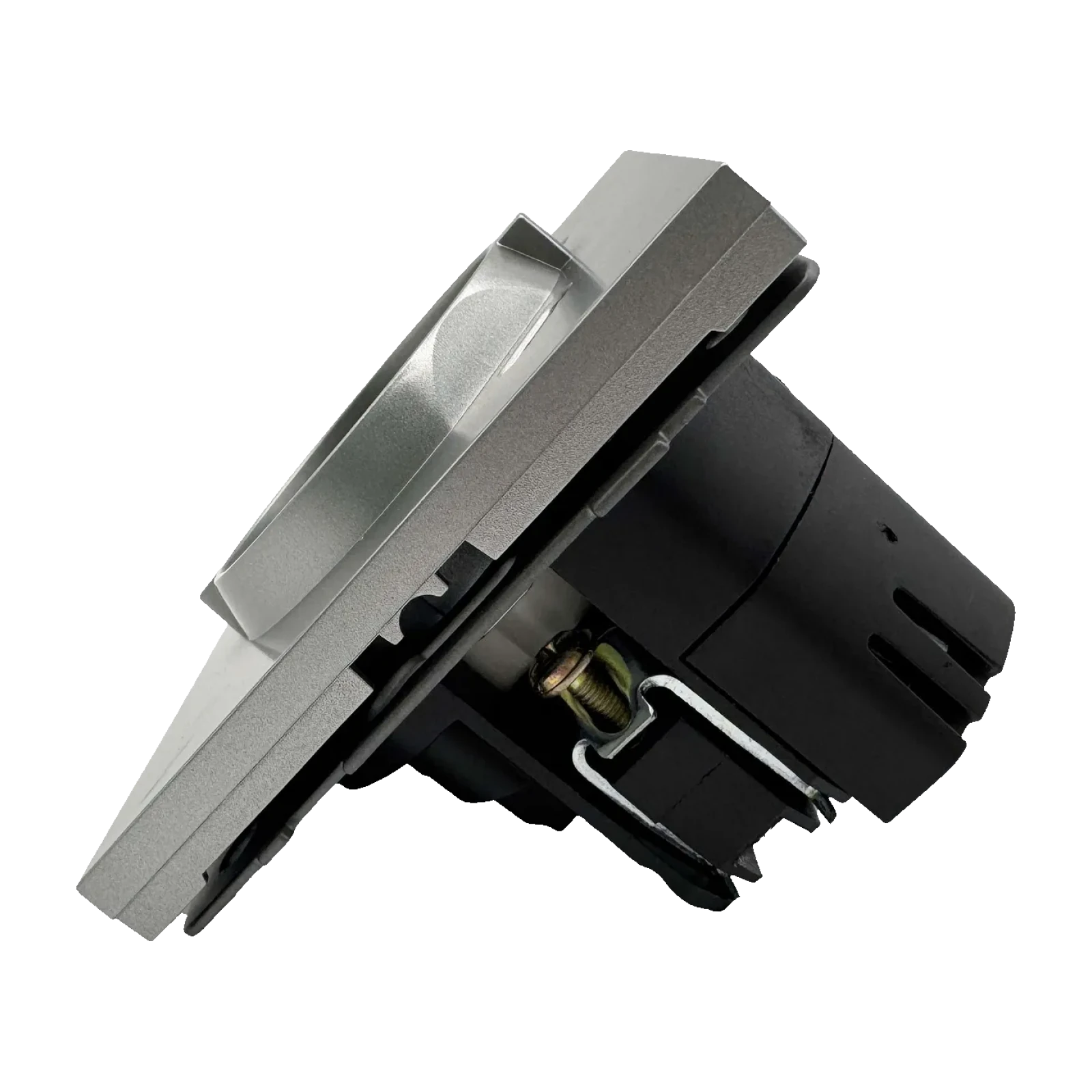 Розетка 1-я с/з с шторками с USB и TYPE C (5В, 2.1А) серая