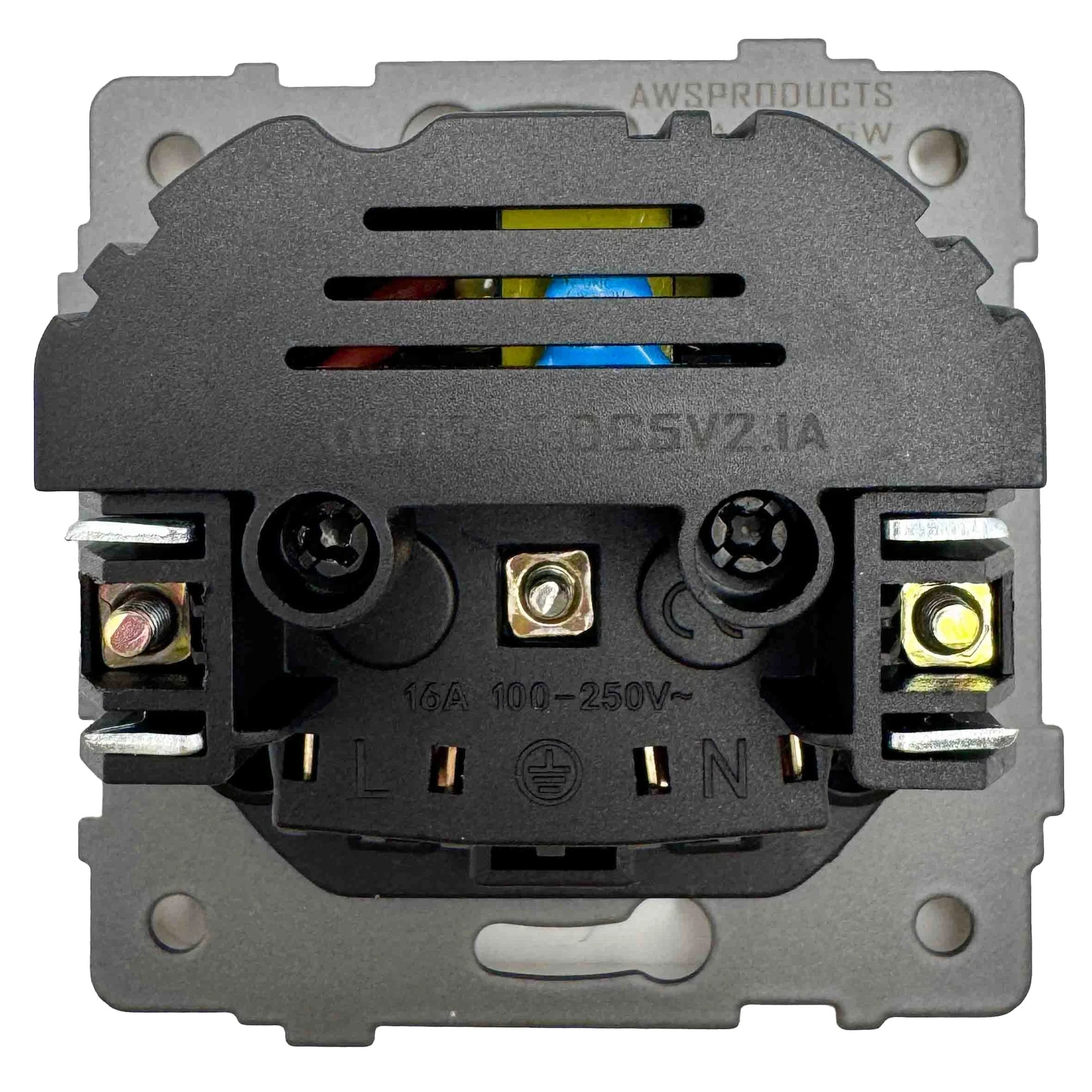 Розетка 1-я с/з с шторками с USB и TYPE C (5В, 2.1А) белая