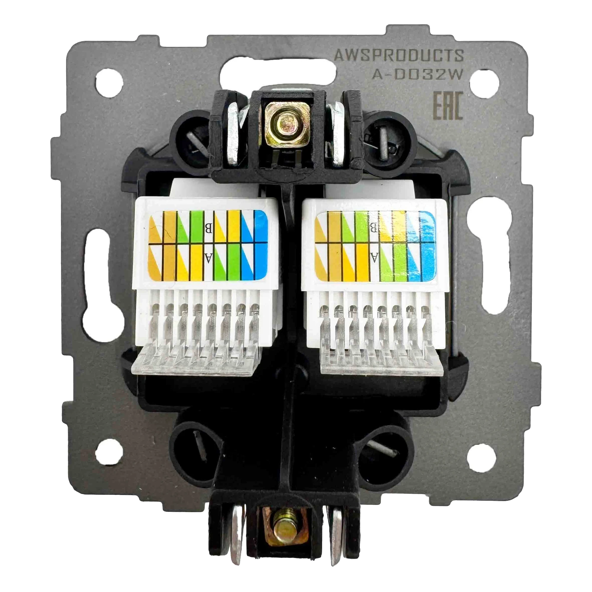 Розетка RJ45 2-я белая