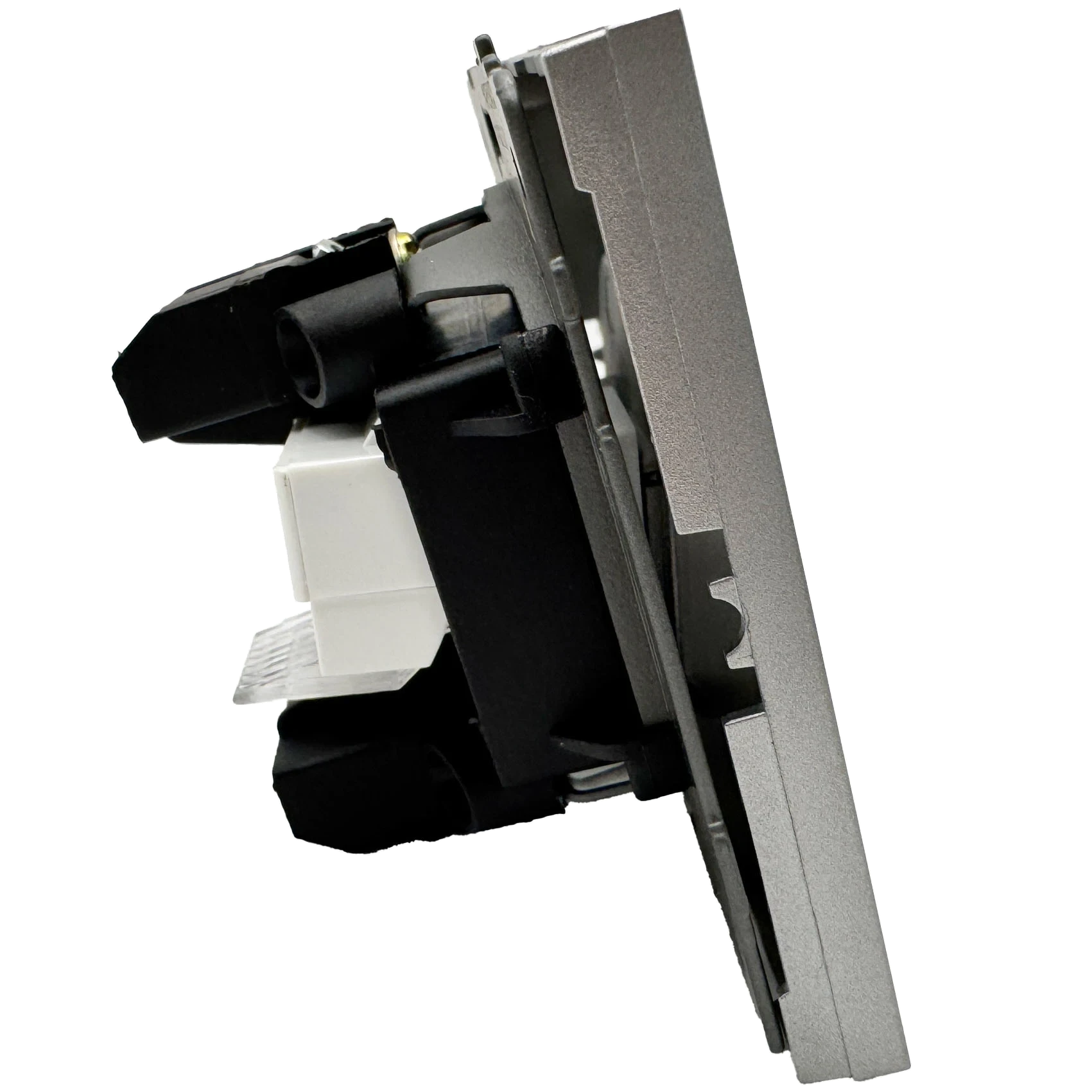 Розетка RJ45 + TV серая