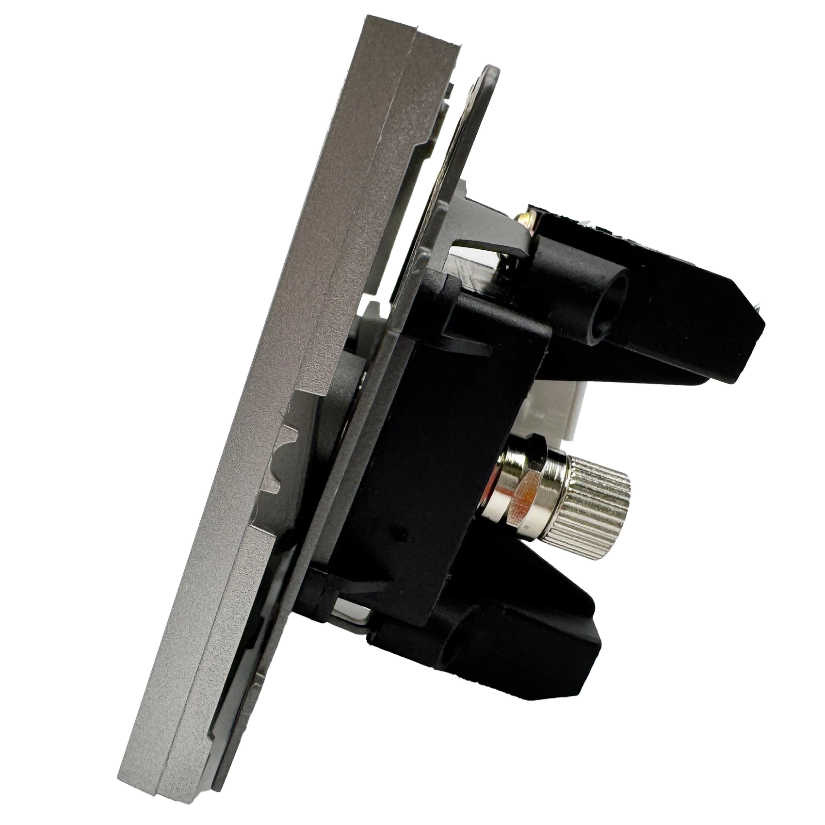 Розетка RJ45 + TV серая