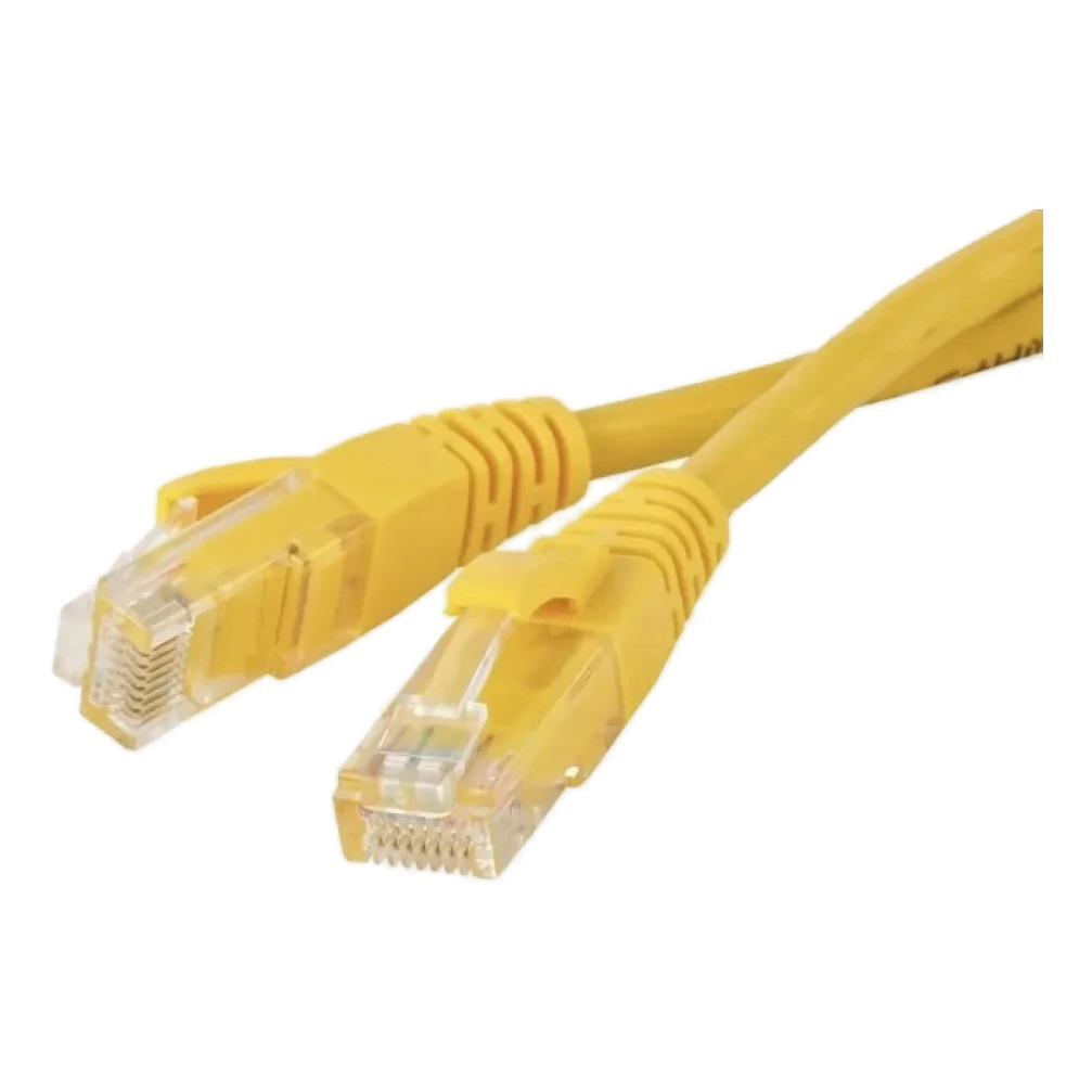 Патч-корд 0,5м UTP Cat.5e RJ45 желтый