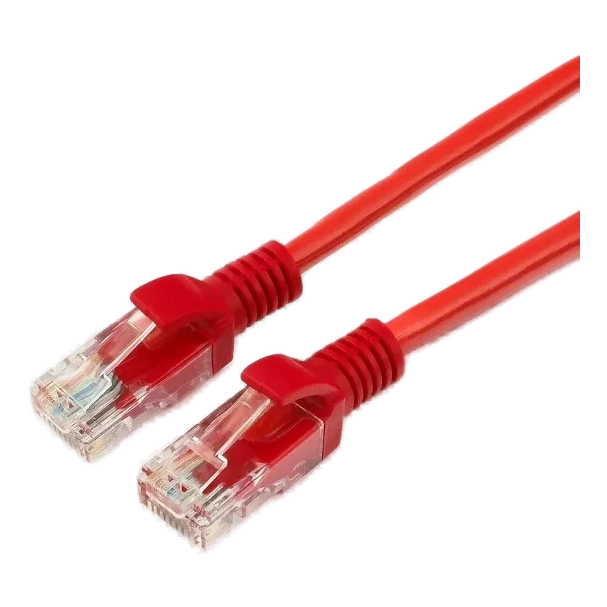 Патч-корд 1,0м UTP Cat.5e RJ45 красный