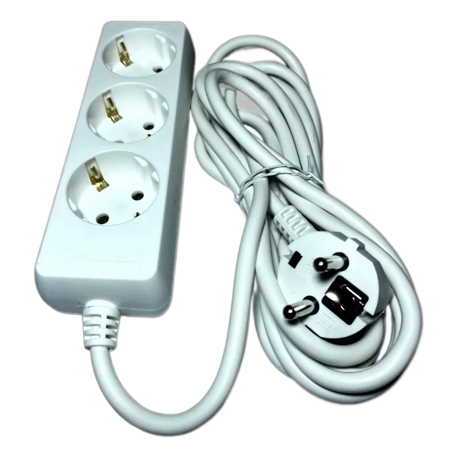 Удлинитель бытовой 3гн. 5м с/з ПВС 3x1mm2